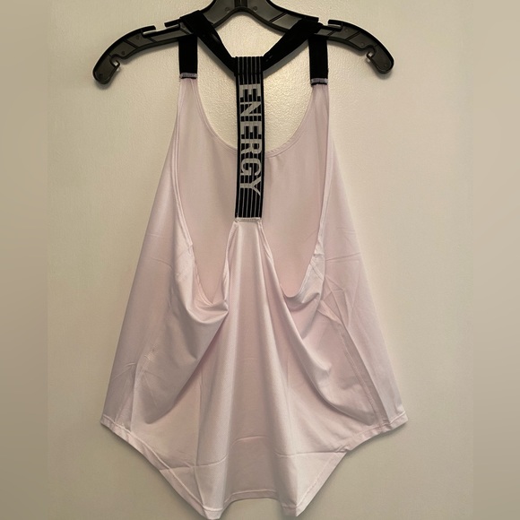 White  ENERGY workout Tank top NEW - Picture 1 of 7